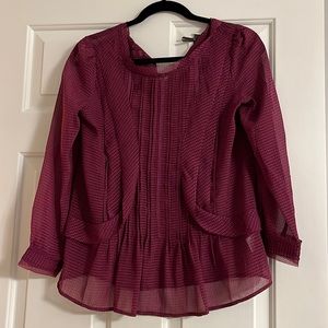 HD in Paris sheer blouse. Size 2. Fits like a small / med